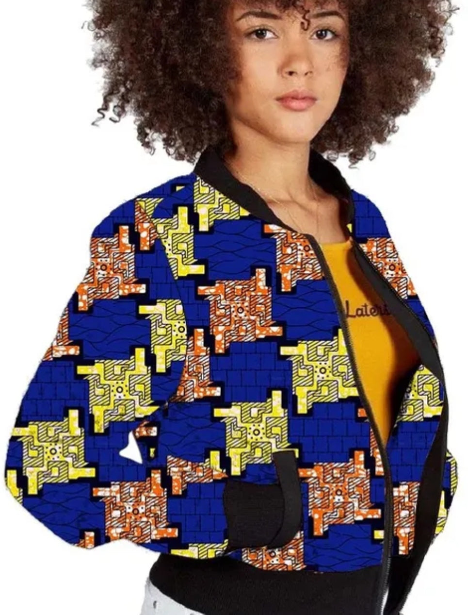 Blouson Ankara pour femme