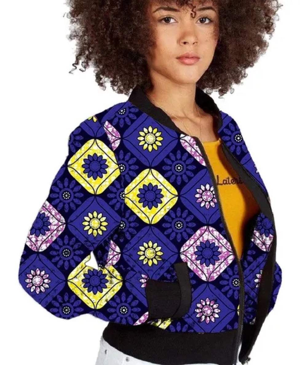 Blouson Ankara pour femme