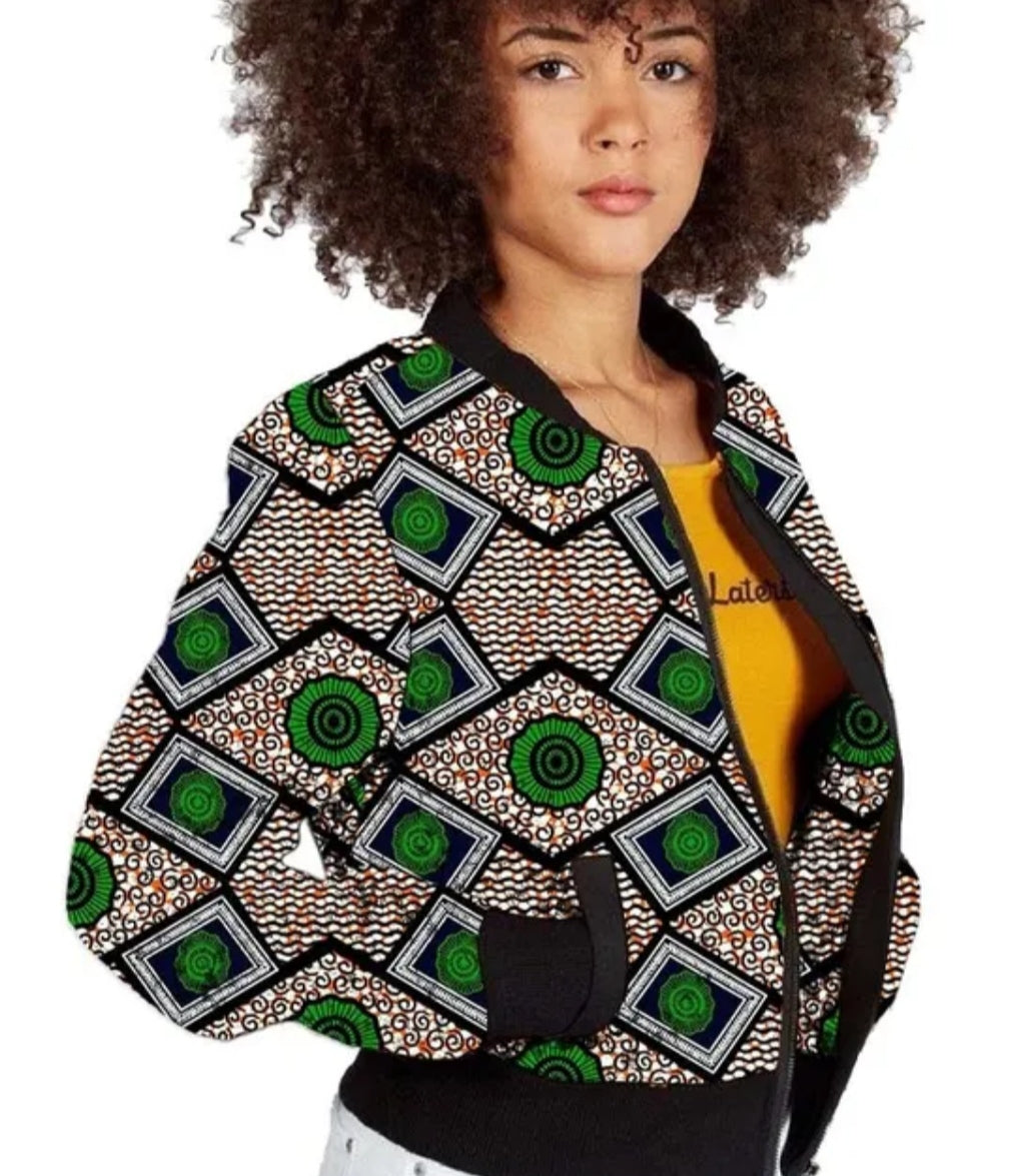 Blouson Ankara pour femme