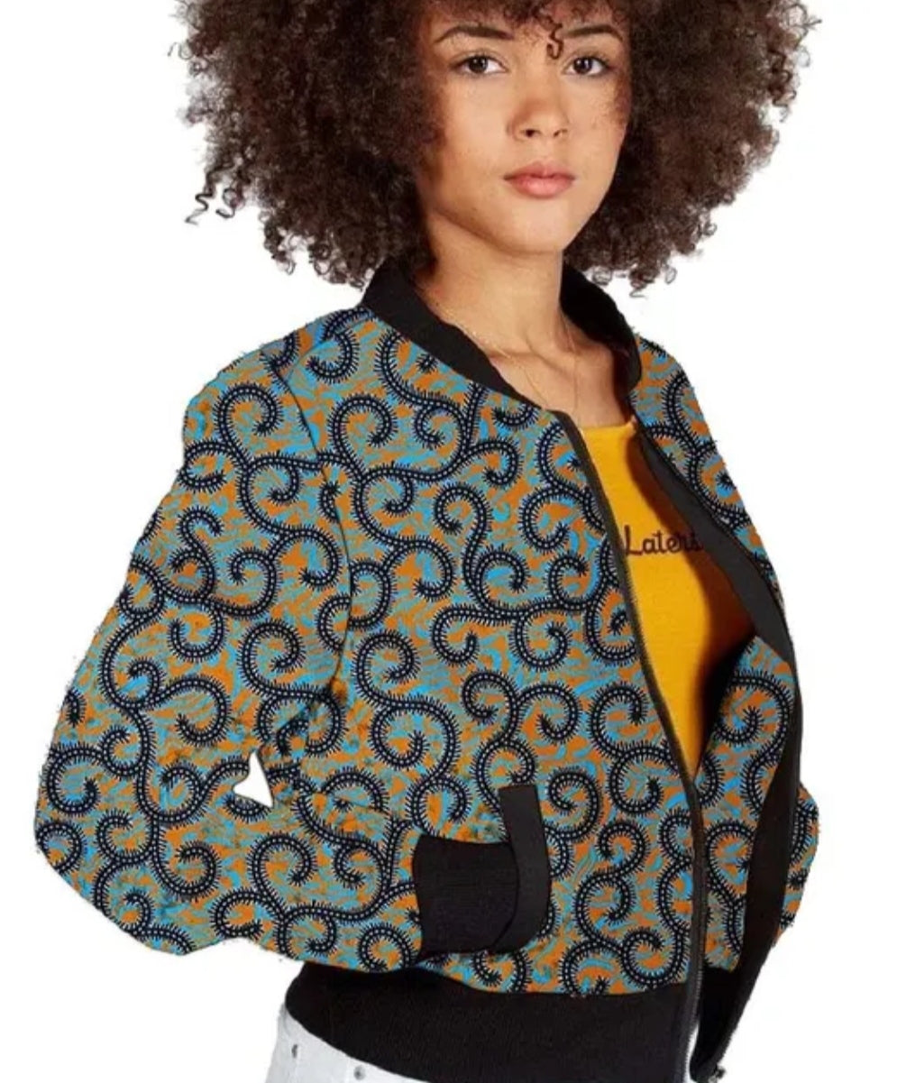 Blouson Ankara pour femme