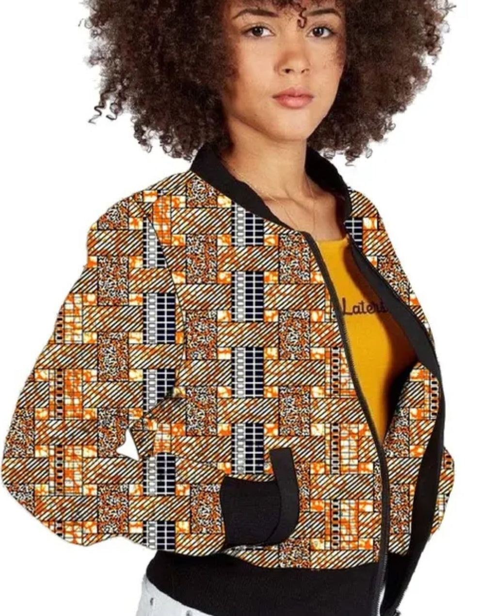Blouson Ankara pour femme
