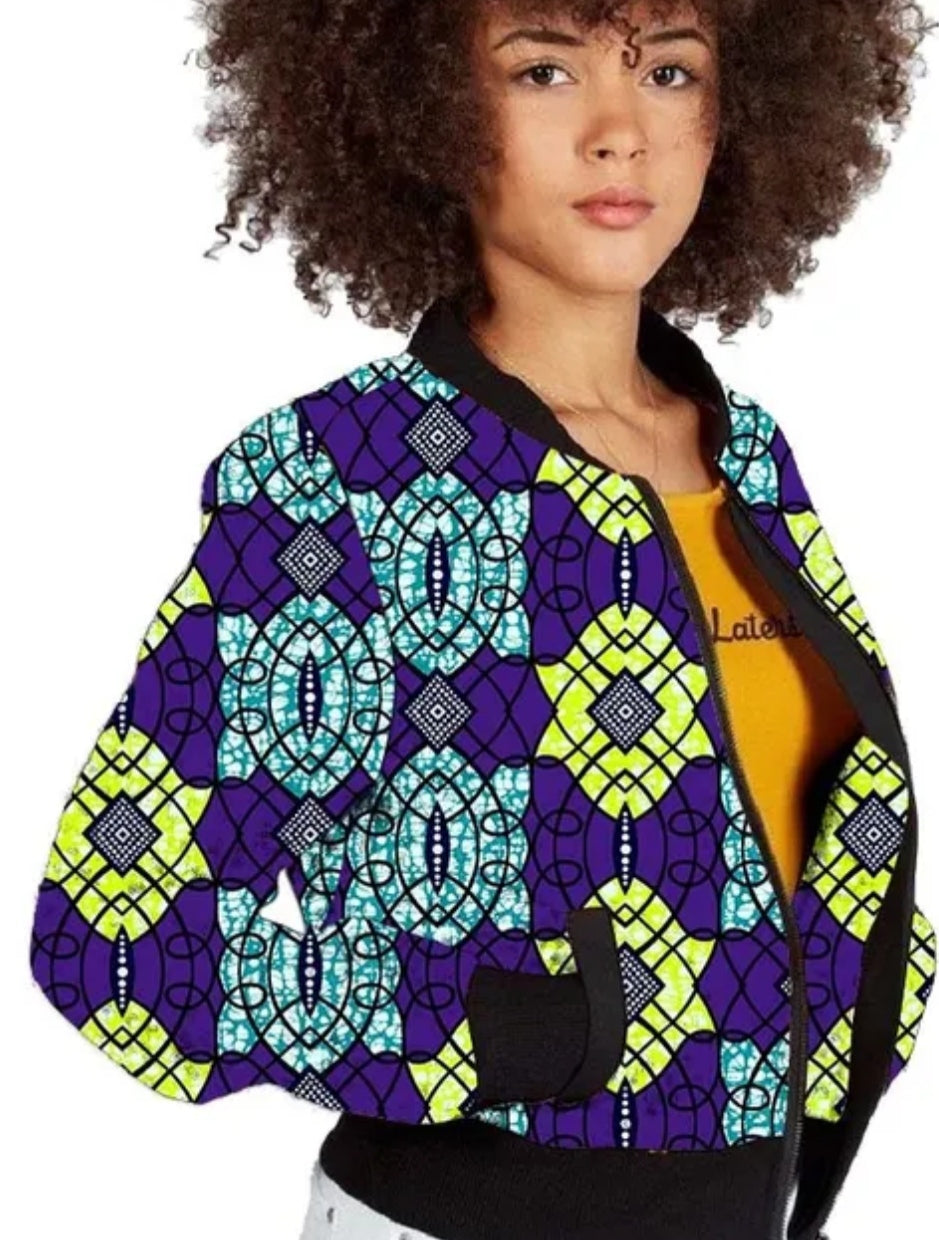 Blouson Ankara pour femme