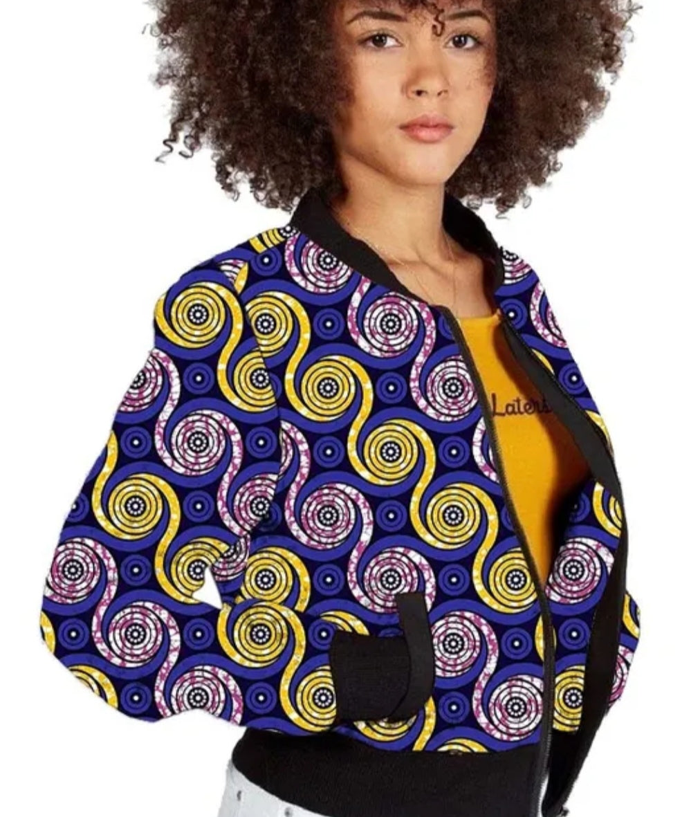Blouson Ankara pour femme
