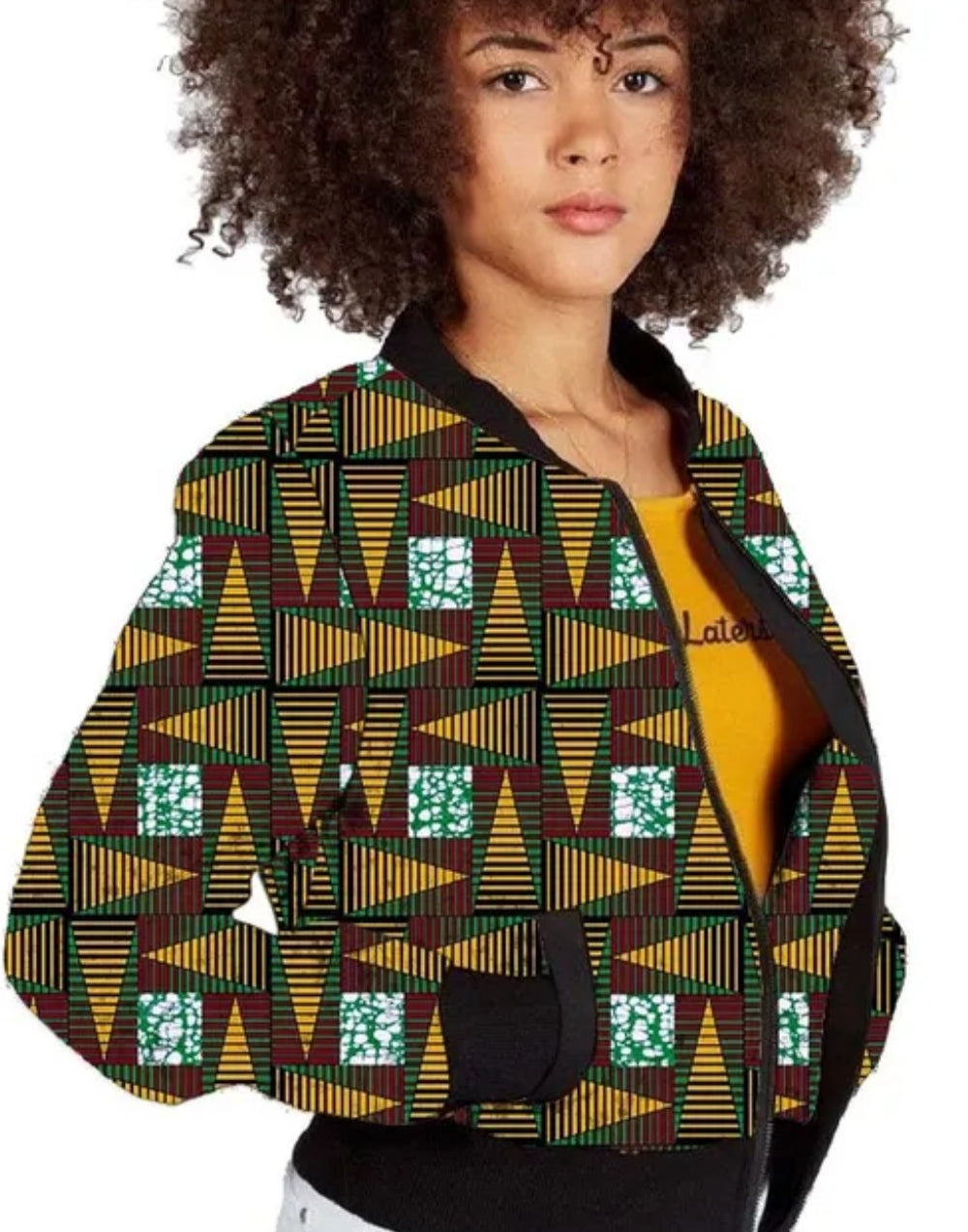 Blouson Ankara pour femme