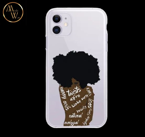 Coque en Silicone Motif Africain pour iPhone (Modèles 6, 7 & X)