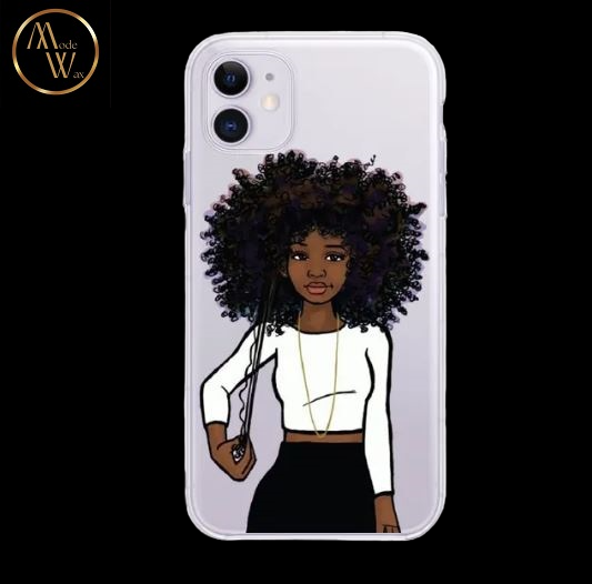 Coque en Silicone Motif Africain pour iPhone (Modèles 6, 7 & X)