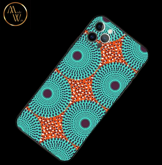 Coque en Silicone Motif Africain pour iPhone (14 & 15)