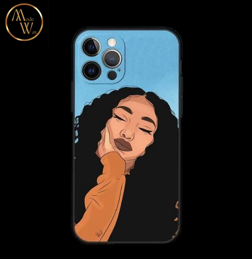 Coque en Silicone Motif Africain pour iPhone (13 & 14)