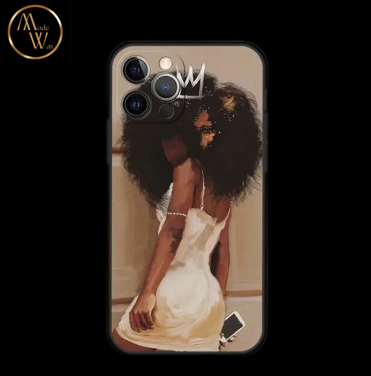 Coque en Silicone Motif Africain pour iPhone (13 & 14)