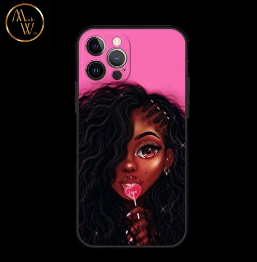 Coque en Silicone Motif Africain pour iPhone (13 & 14)