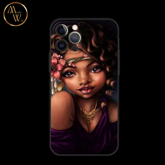 Coque en Silicone Motif Africain pour iPhone (13 & 14)