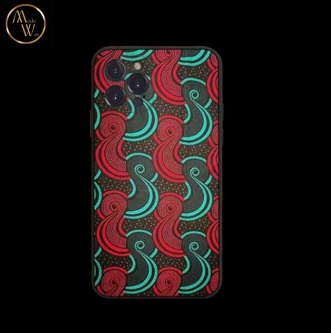 Coque en Silicone Motif Africain pour iPhone (Modèles SE à 12)