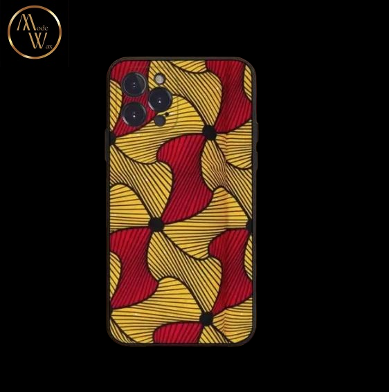 Coque en Silicone Motif Africain pour iPhone (Modèles SE à 12)