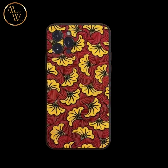 Coque en Silicone Motif Africain pour iPhone (Modèles SE à 12)