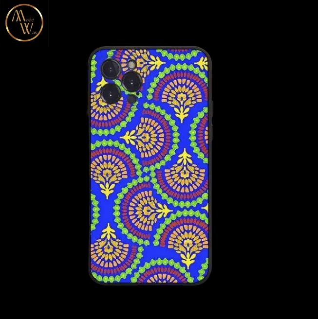 Coque en Silicone Motif Africain pour iPhone (Modèles SE à 12)