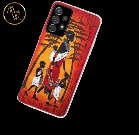 Coque en Silicone Motif Africain pour Samsung (A02S à A73)