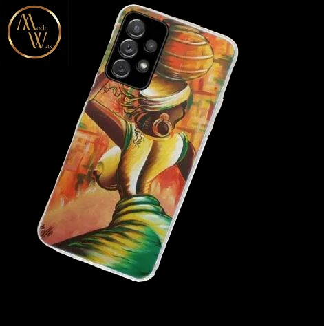 Coque en Silicone Motif Africain pour Samsung (A02S à A73)