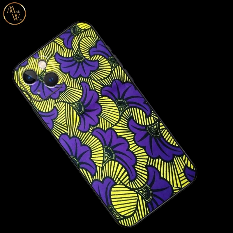 Coque en Silicone Motif Africain pour iPhone (Modèles 11, 12, 13 & SE 2022)