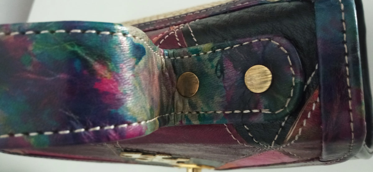 Anissah: Sac Artisanal du Niger en Cuir véritable et paille tressée + ferronnerie d'art