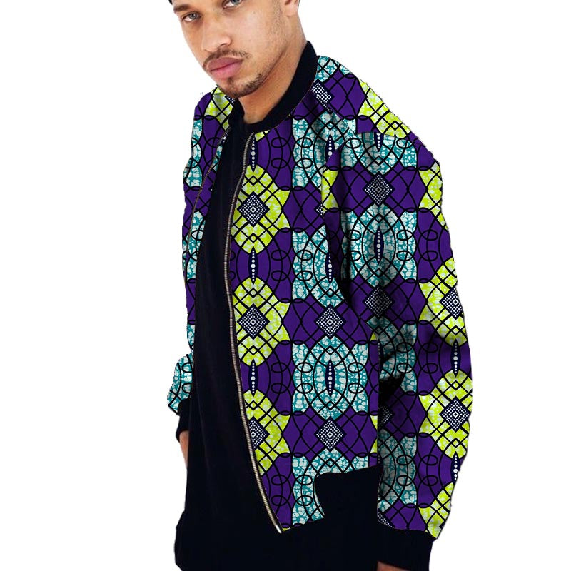 Blouson Ankara pour Homme
