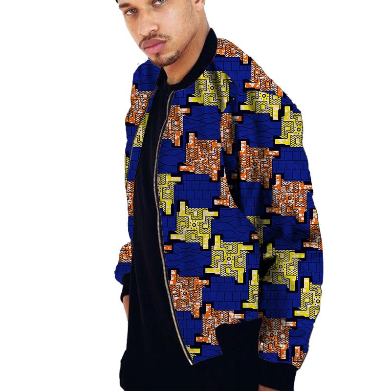 Blouson Ankara pour Homme