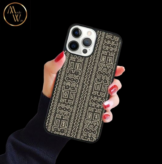 Coque en Silicone Motif Africain pour iPhone (Modèles SE,6, 7, 8, X & 11)