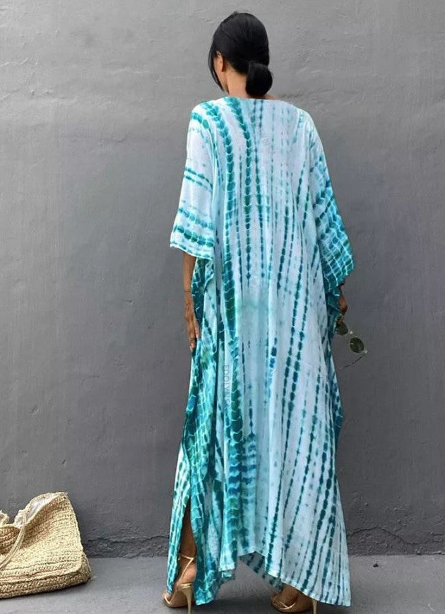 Fragrance Vert d'eau: Robe Tunique - Boubou