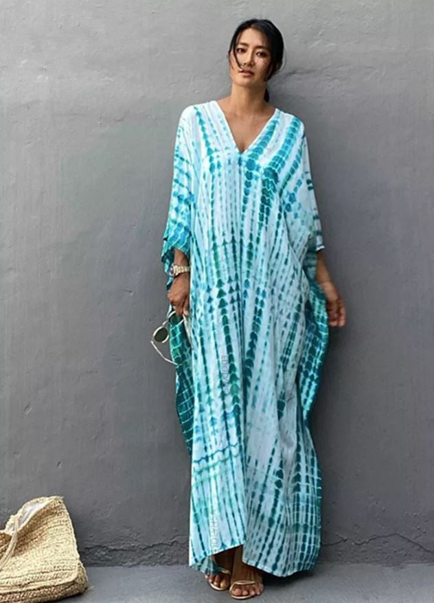Fragrance Vert d'eau: Robe Tunique - Boubou