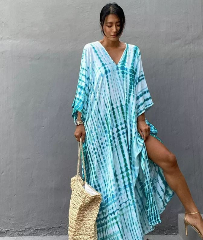 Fragrance Vert d'eau: Robe Tunique - Boubou