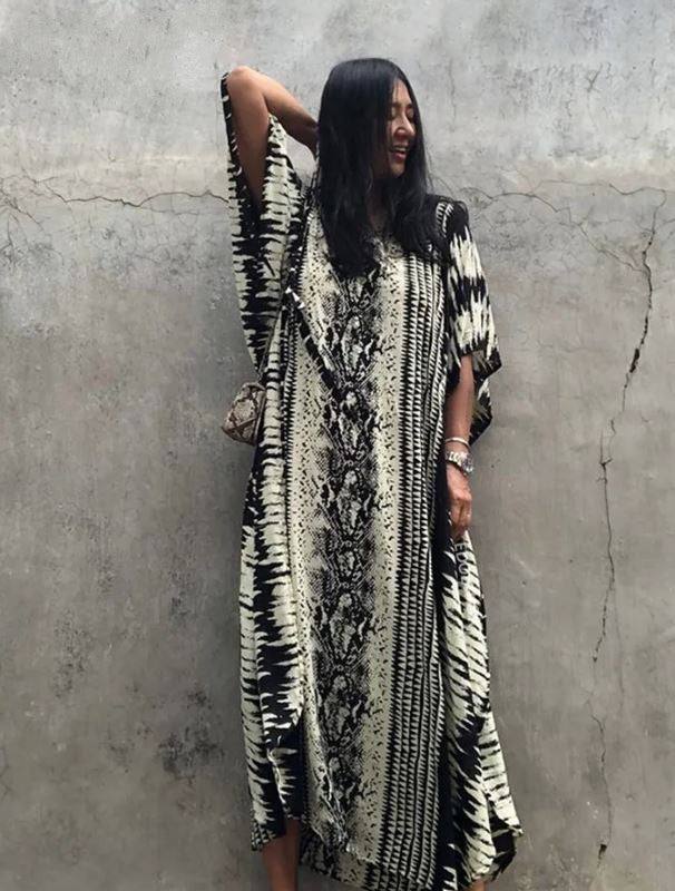 Mirage Noir: Robe Tunique - Boubou