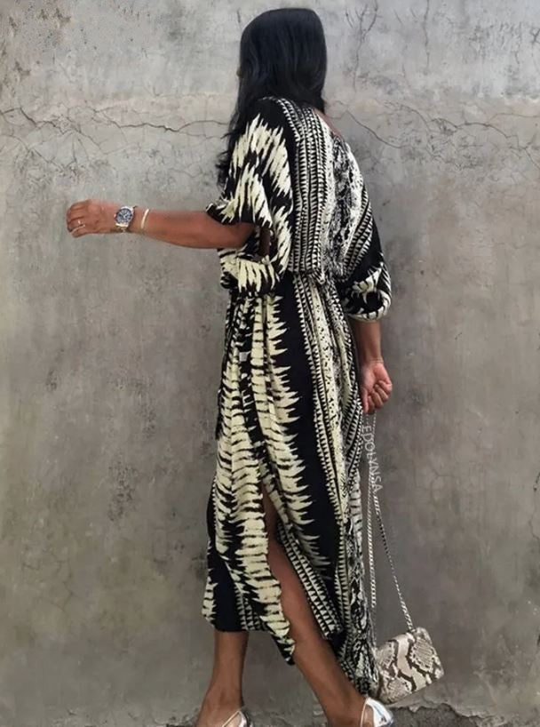 Mirage Noir: Robe Tunique - Boubou