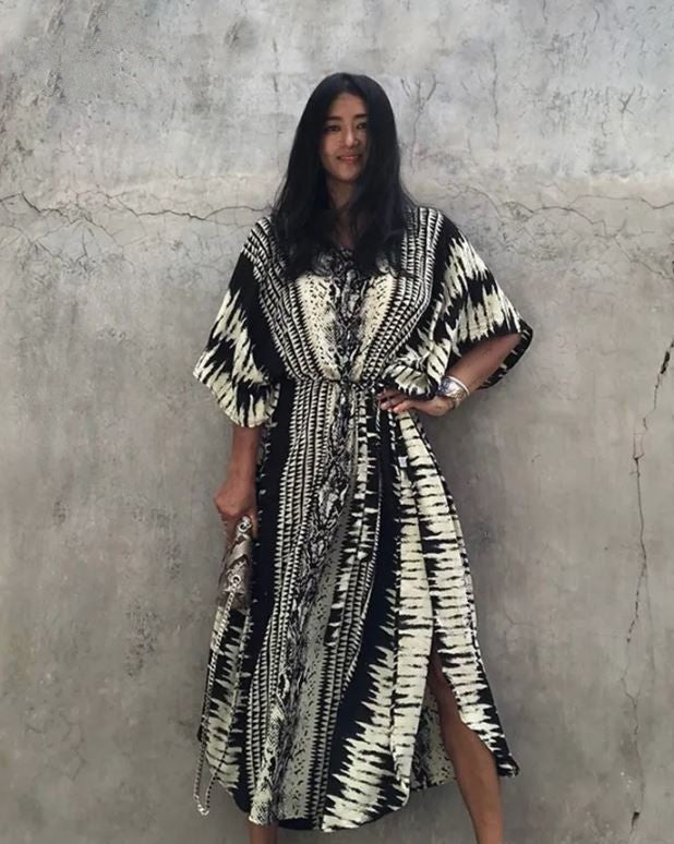 Mirage Noir: Robe Tunique - Boubou