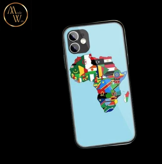 Coque en Silicone  Motif Africain pour iPhone (Modèles 6, 7 & X)