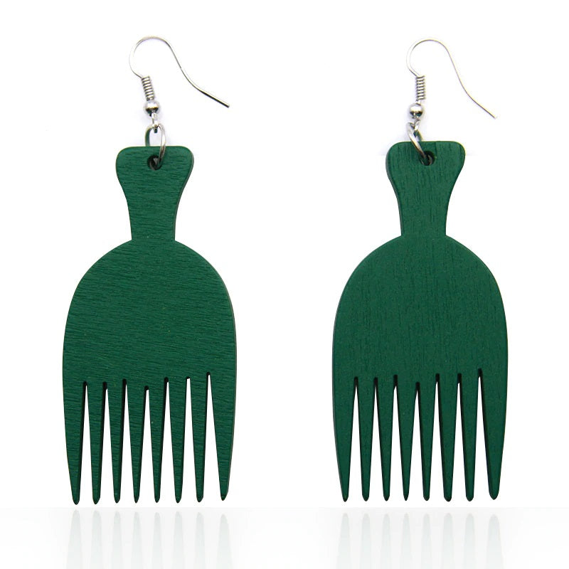 Boucles d'oreille d'inspiration ethnique: Peigne