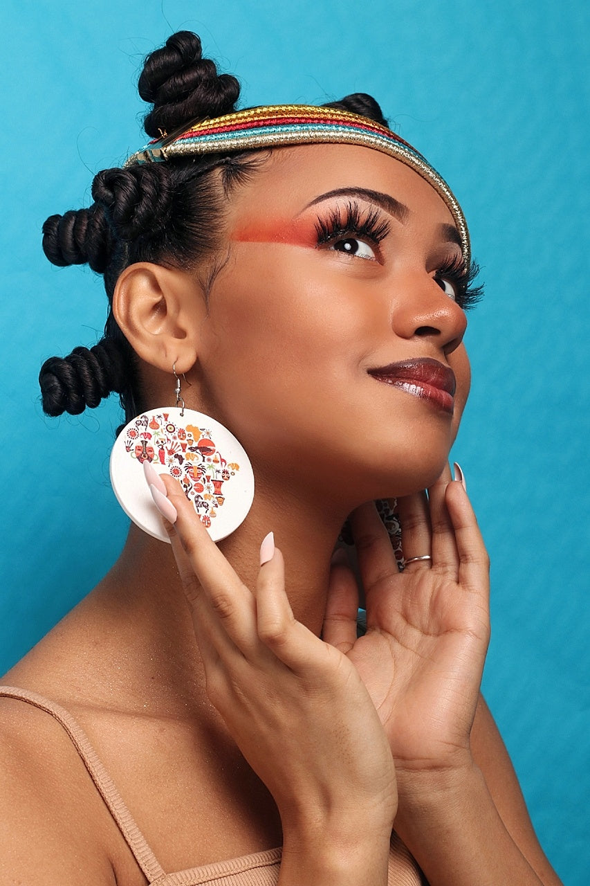 Boucles d'oreille d'inspiration ethnique: Africa