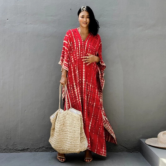 Fragrance Rouge: Robe Tunique - Boubou
