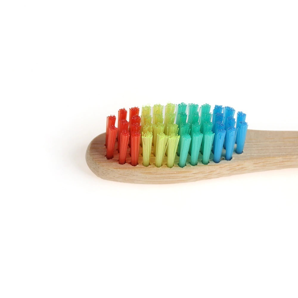 Brosse à dents en bois Multicolore
