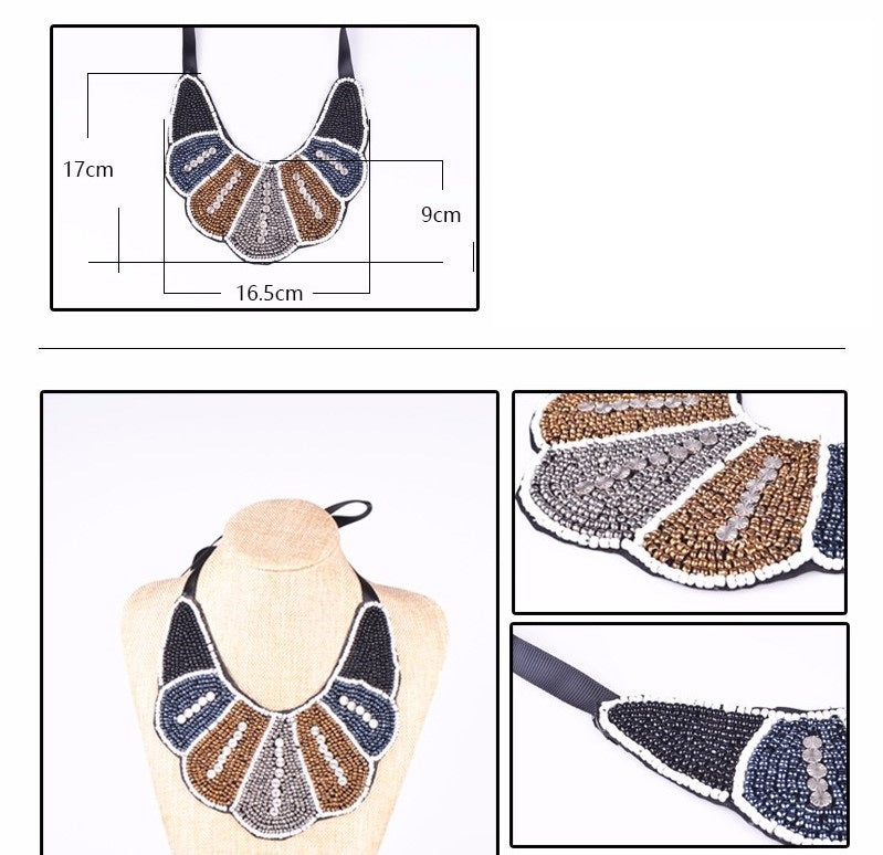 Inspiration Ethnique Collier Plastron Enigme 